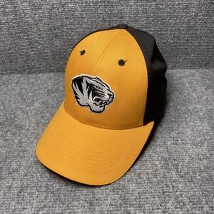Missouri Tigers Hat Cap Strap Back Mens Black Yellow NCAA Football Mizzou